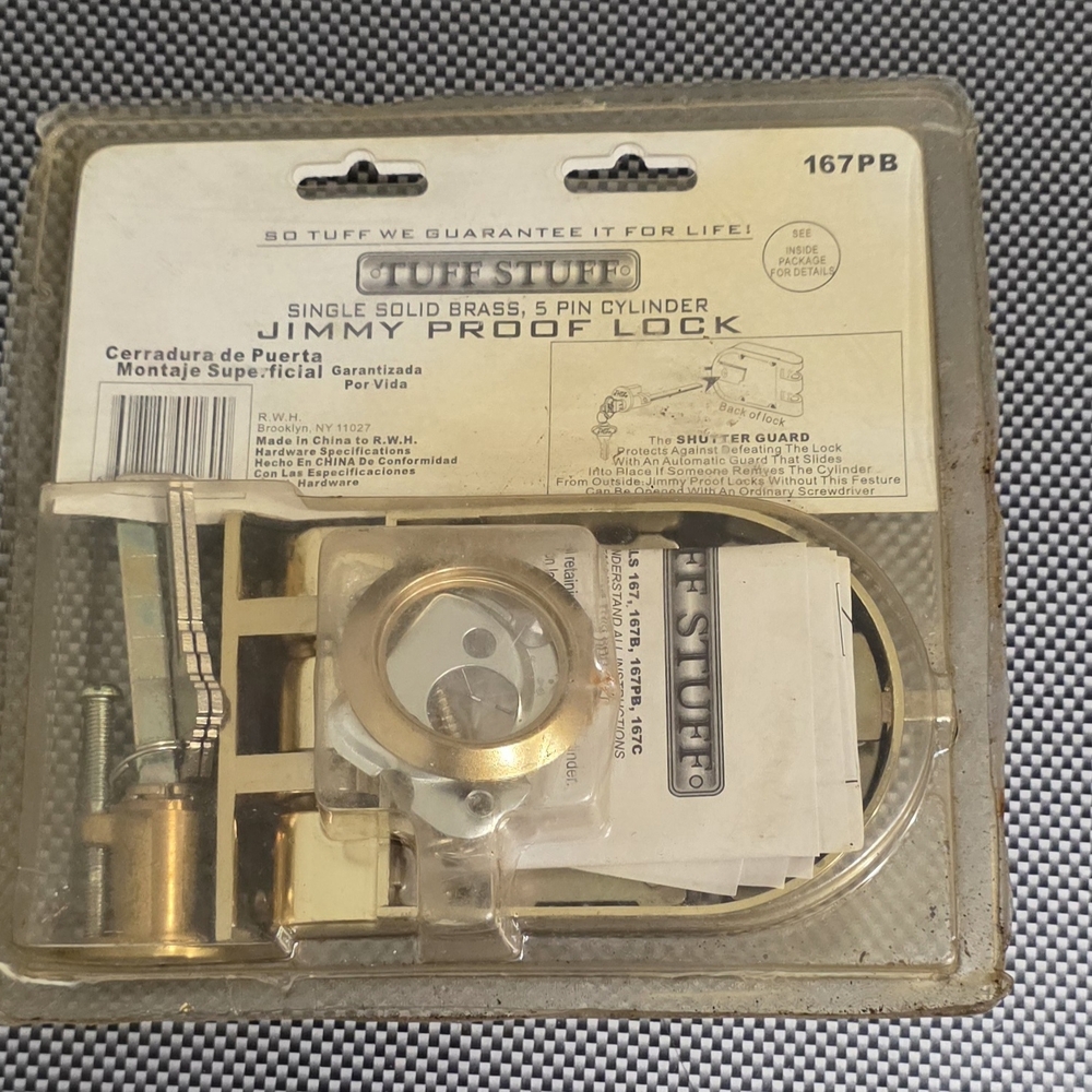Gold Jimmy Proof Lock - Picture 2 of 2